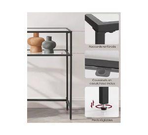 Mesa de arrimo vidrio Black Premium