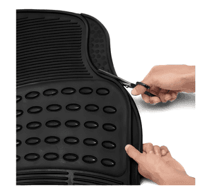 Alfombra Piso De Goma Auto Universal 4 Piezas Doble Camello