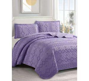 CUBRECAMA QUILT DELGADO TUFTING DE LUJO SUAVE PLAZA Y MEDIA N2