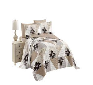 QUILT CUBRECAMA DE VERANO 2 PLAZAS CAFÉ