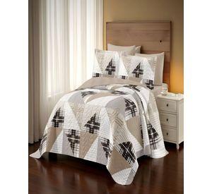 QUILT CUBRECAMA DE VERANO 2 PLAZAS CAFÉ