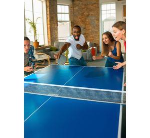 Mesa de Ping Pong Plegable Azul