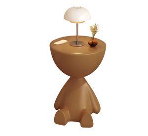 MESA ELEGANTE DE ARRIMO CAFÉ