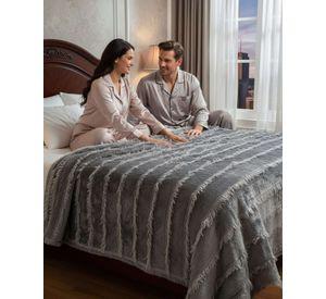 Frazada Soft Premium Estilo Boho Nórdico 2 Plazas Extra Suave y Liviana A4
