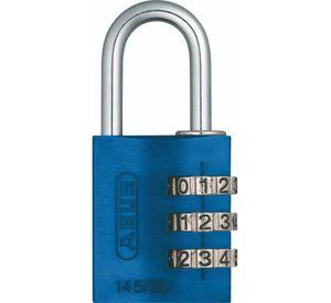 Candado Abus 145 30mm Aluminio Con Clave Azul