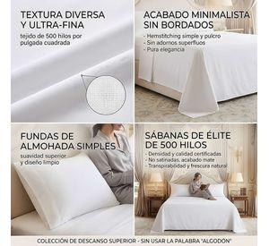 SET DE SABANAS DE 500 HILOS 1 PLAZA W8