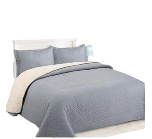 Cubrecama Sherpa 1.5 Plazas - Gris M924