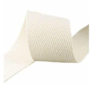 Huincha Cinta Espiga Algodón 2cm Ancho Rollo 50 Metros