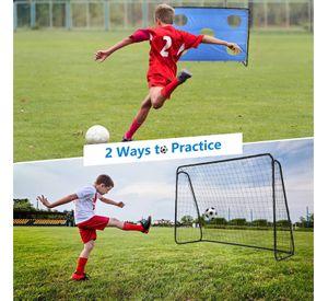 Arco de Futbol 240x170cm con Red y Puntería