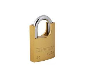 Candado oister xtra con hombro 40mm color amarillo