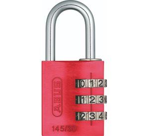 Candado Abus 145 30mm Aluminio Con Clave Rojo