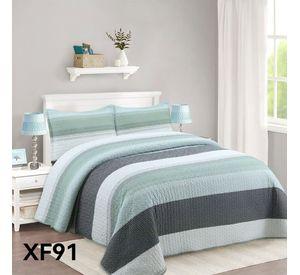 Cubrecama Quilt Verano 2 Plazas Verde Matiz XF91