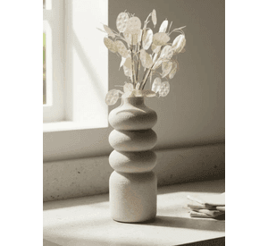 Decoración Elegante Prints Patro - Florero Ondulado Minimalista
