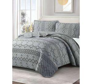 CUBRECAMA QUILT DELGADO TUFTING DE LUJO SUAVE PLAZA Y MEDIA N8