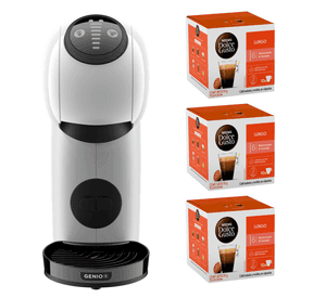 Cafetera Genio S White + Cápsulas Lungo X3 Cajas