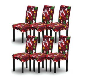 SET DE 6 FUNDAS PARA SILLAS DE NAVIDAD N03