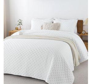 Cubrecama Quilt + Fundas De Almohada Cobertores Acolchado 2 Plazas Aura Zeus