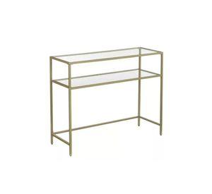 Mesa de arrimo vidrio Gold Premium
