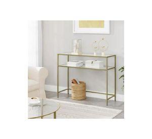 Mesa de arrimo vidrio Gold Premium