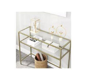Mesa de arrimo vidrio Gold Premium