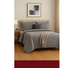 Cubrecama Reversible Gris 1.5 Plazas – AnnGebut