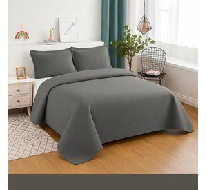 Cubrecama Reversible Gris 1.5 Plazas – AnnGebut