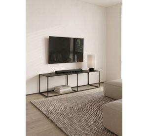 Arrimo Metálico Urke Negro 140x40x40 Hecho a Mano