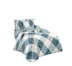 QUILT CUBRECAMA DE VERANO PLAZA Y MEDIA VERDE