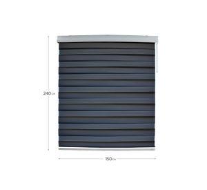 Cortina Roller Duo Lino Gris Pepper 150x240cm