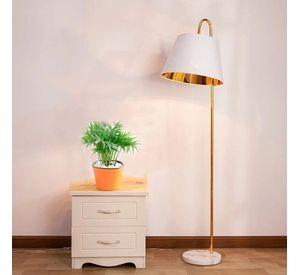 LAMPARA DE PIE BLANCA MÁRMOL E27 1X60W