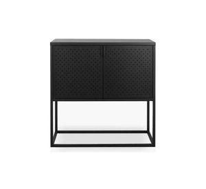 Arrimo medio Newton, 2 puertas, color negro, formato