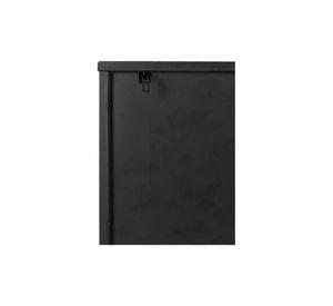 Arrimo medio Newton, 2 puertas, color negro, formato