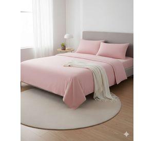Sábana de Polar Ultra Suave Máxima Calidez y Confort Rosa 1,5 plazas