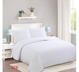 Cubrecama Quilt Verano 2 Plazas Blanco M278