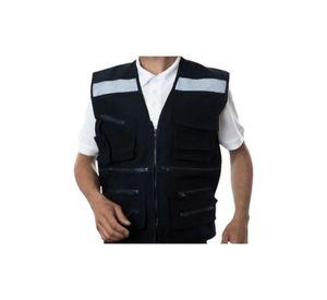 Chaleco Geólogo Poplin Negro