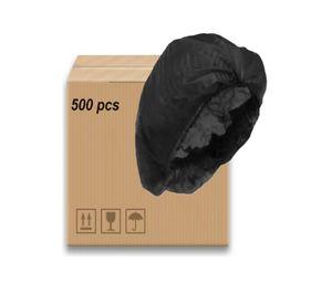 Cofia Negro 500 Uni Gorro Clip Doble Elastico Desechable