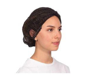 Cofia Negro 500 Uni Gorro Clip Doble Elastico Desechable