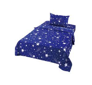 Sabanas infantil de verano Estrella plaza y media MAS 1 ALMOHADA