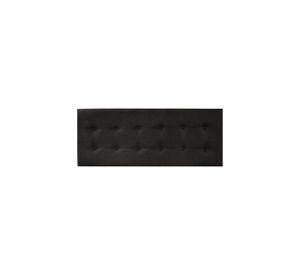 Respaldo Elegante King Capitone 180x60 CM Gris Oscuro Felpa Botones