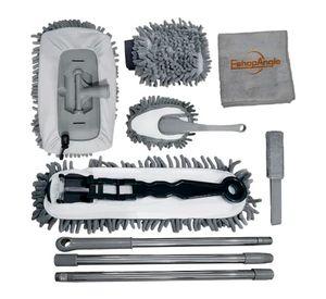 Kit Cepillos De Microfibra Auto Hogar Interior Y Exterior