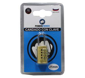 Candado con Clave. Cuerpo de Bronce Macizo 21mm.