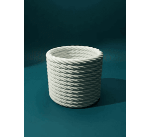 Decoración Elegante Prints Patro - Macetero Estilo Cuerda Trenzada