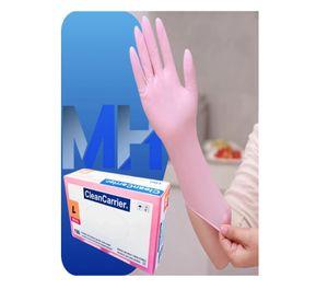 Pack X1000 Guantes De Nitrilo Rosado Libre Polvo Talla L