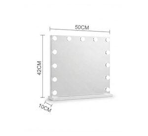 Espejo Hollywood Maquillaje 13 Luces LED Tocador Profesional Blanco