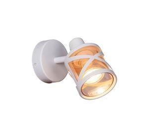 Foco Sobrepuesto 1 Luz Gu10 Cali Blanco Mate