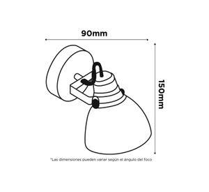 Foco Sobrepuesto 1 Luz Gu10 Cali Blanco Mate
