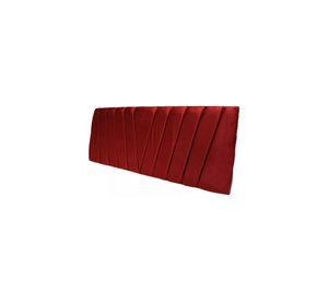 Respaldo Elegante King Capitone En V 180x60 CM Burdeo Felpa