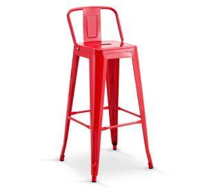 Silla Alta Metal Rojo