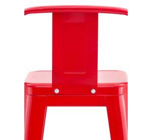 Silla Alta Metal Rojo