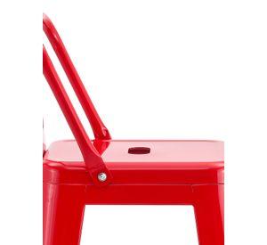 Silla Alta Metal Rojo
